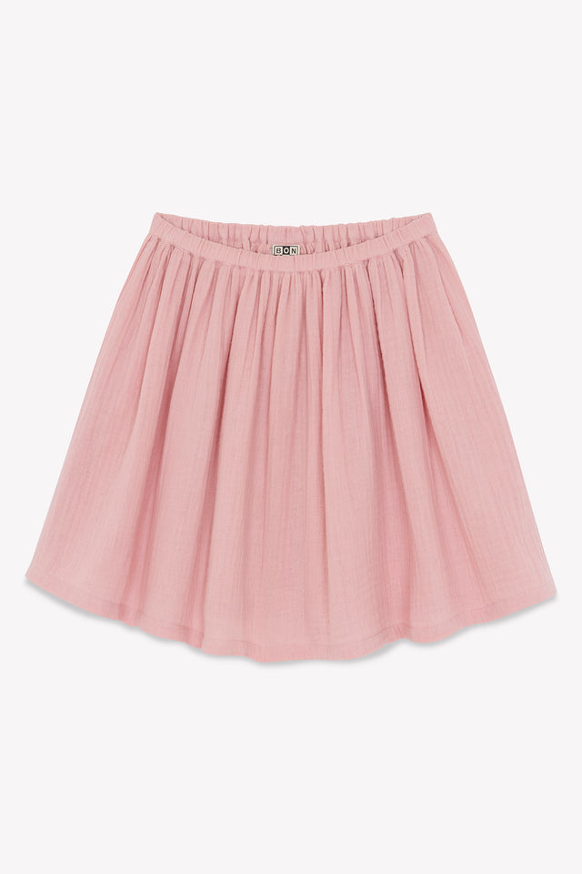 Skirt - Raspberry Pink GOTS certified organic cotton gauze - Image principale