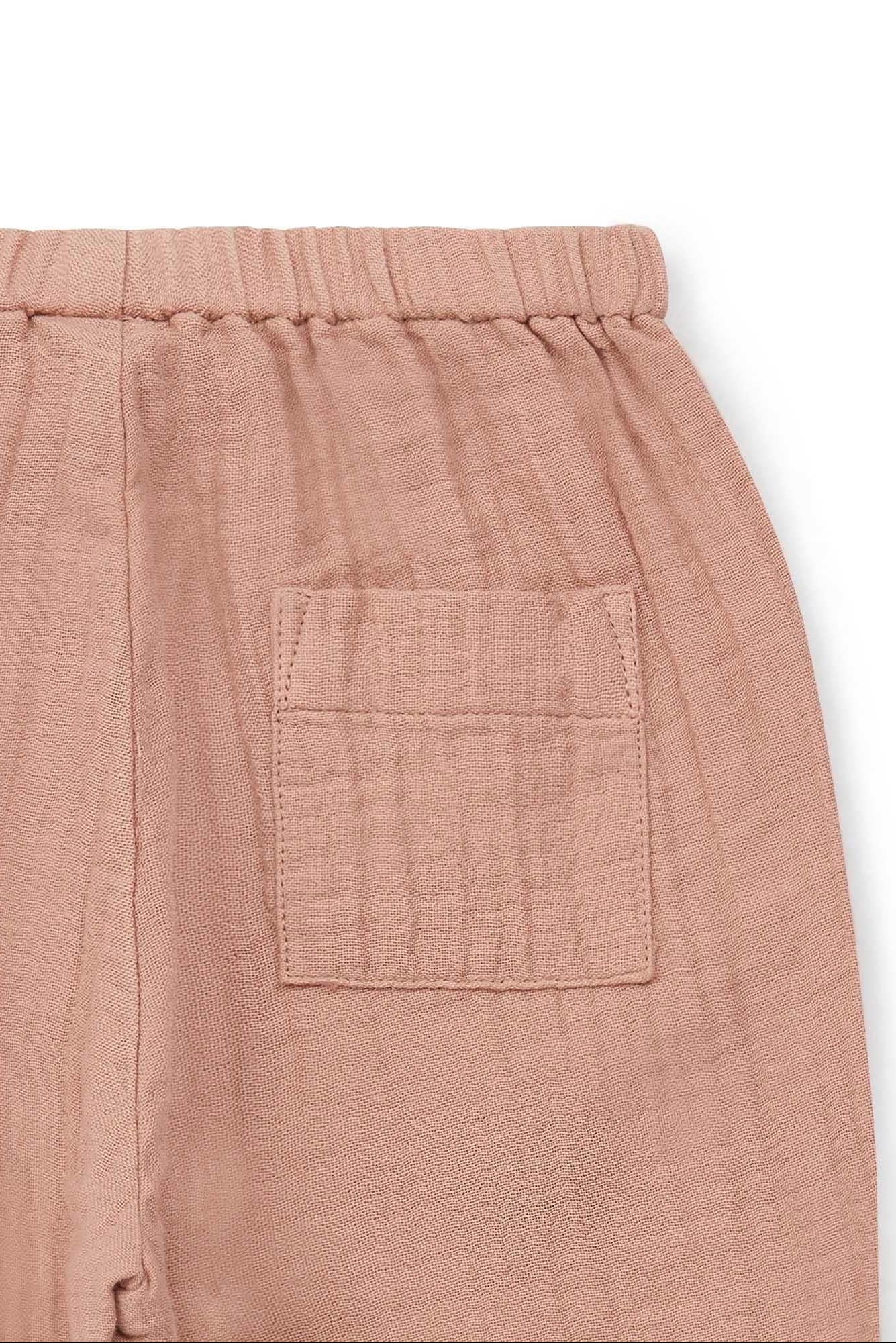 Pantalon - Futur rose gaze de coton