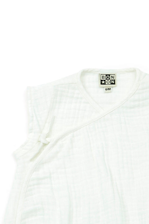 Combinaison - Igloo beige Bébé gaze de coton biologique - Image principale