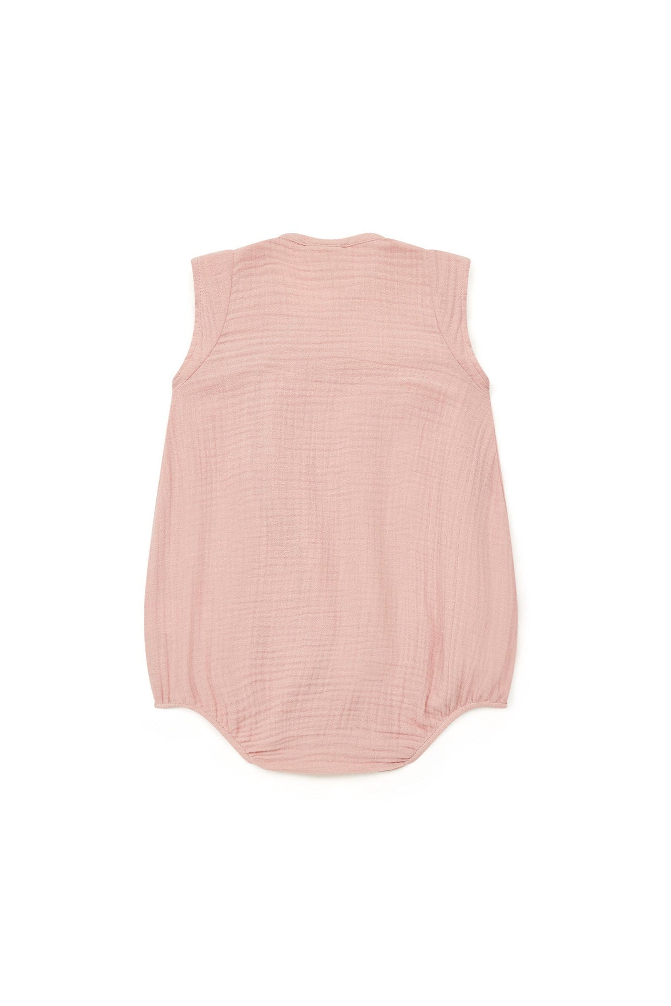 Jumpsuit - igloo Pink Baby Organic cotton gauze