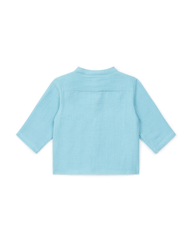 Shirt - Inter Bleue Baby In 100% organic cotton gauze certified GOTS - Image alternative
