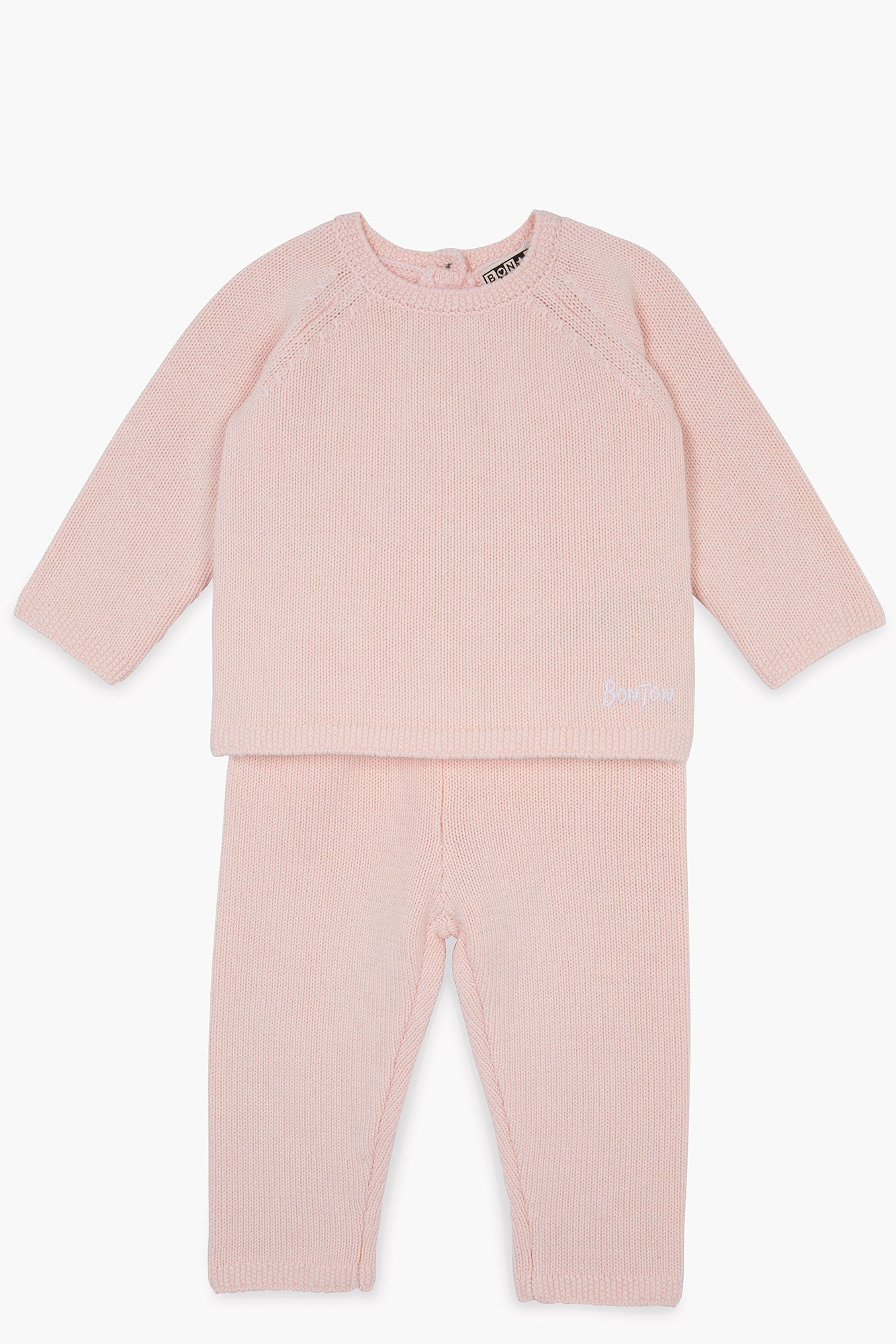 Ensemble - Naissance rose Bébé en coton cachemire