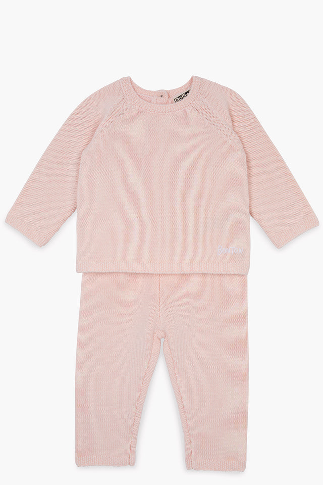 Ensemble - Naissance rose Bébé en coton cachemire - Image principale