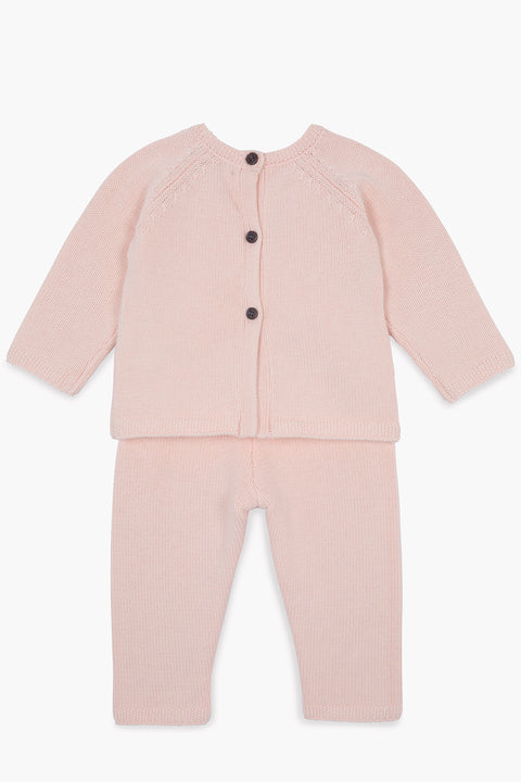 Ensemble - Naissance rose Bébé en coton cachemire - Image principale