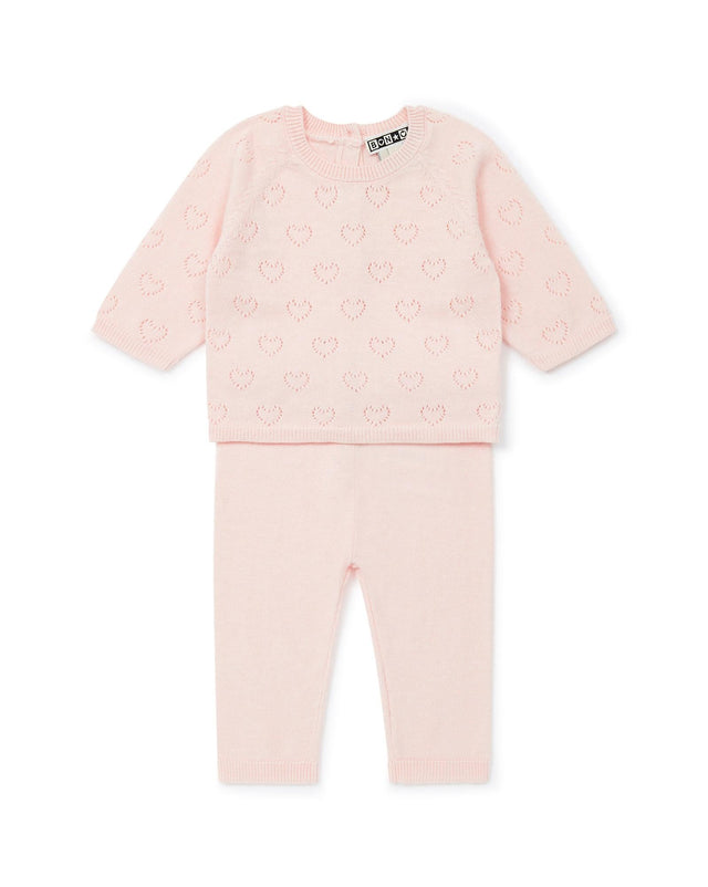 Outfit - of Newborn Pink Baby Cotton open -minded Cashmere - Image principale