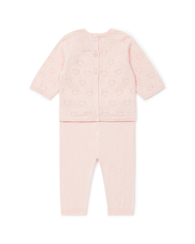 Outfit - of Newborn Pink Baby Cotton open -minded Cashmere - Image alternative