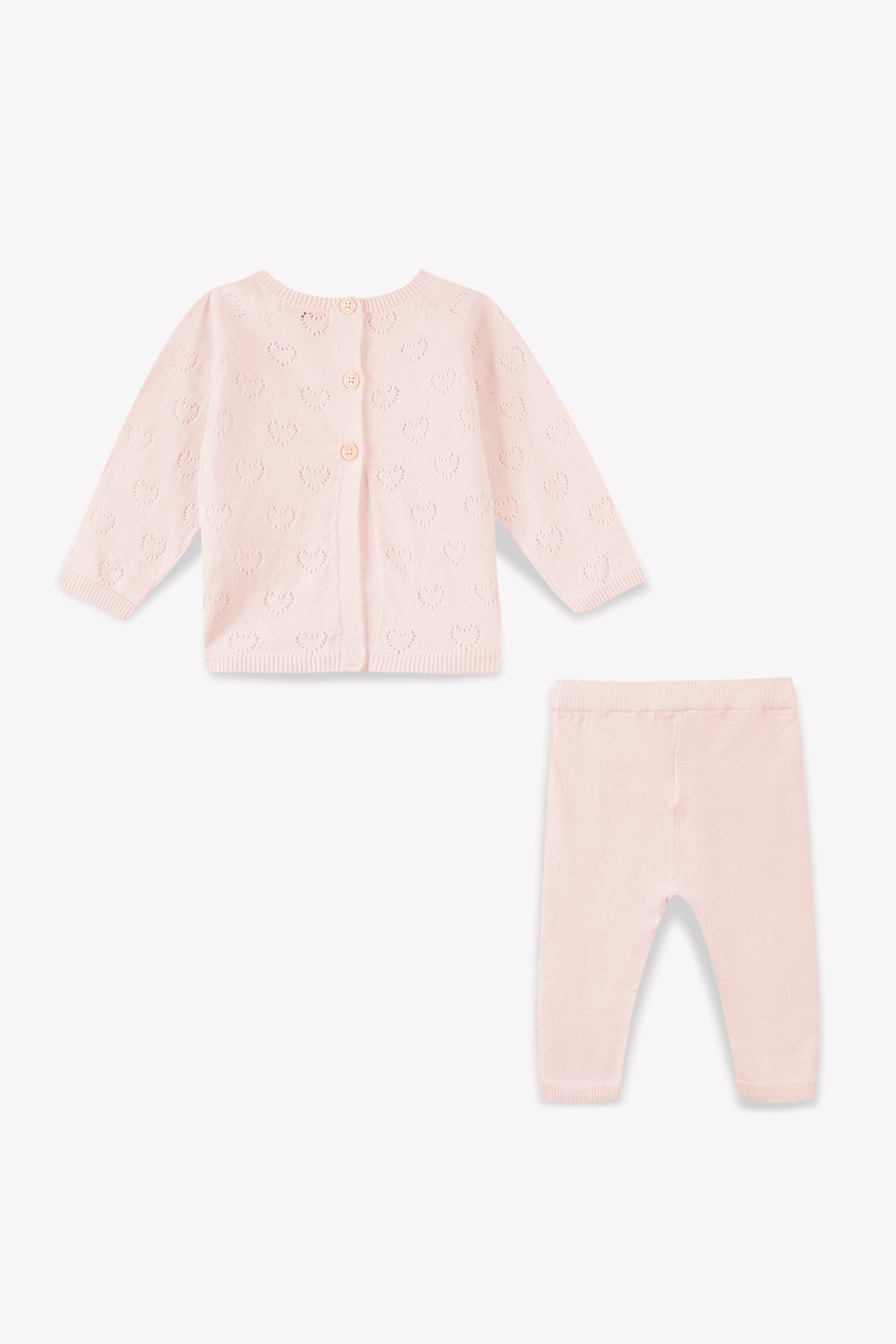 Outfit - Newborn Pink Baby opening heart