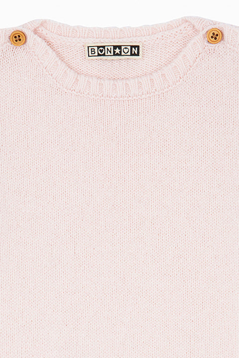 Combinaison - Naissance rose Bébé en laine - Image principale