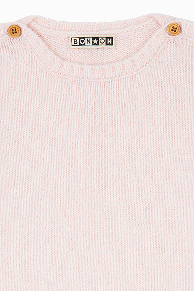 Jumpsuit - of Newborn Pink Baby in Wool - Image alternative