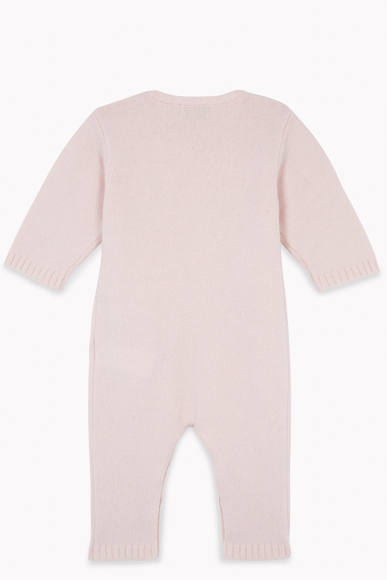Jumpsuit - of Newborn Pink Baby in Wool