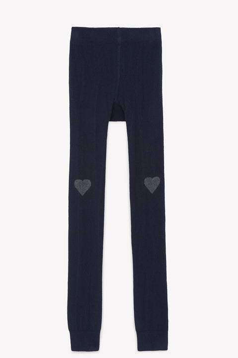 Legging - bleu à gros coeurs - Image principale