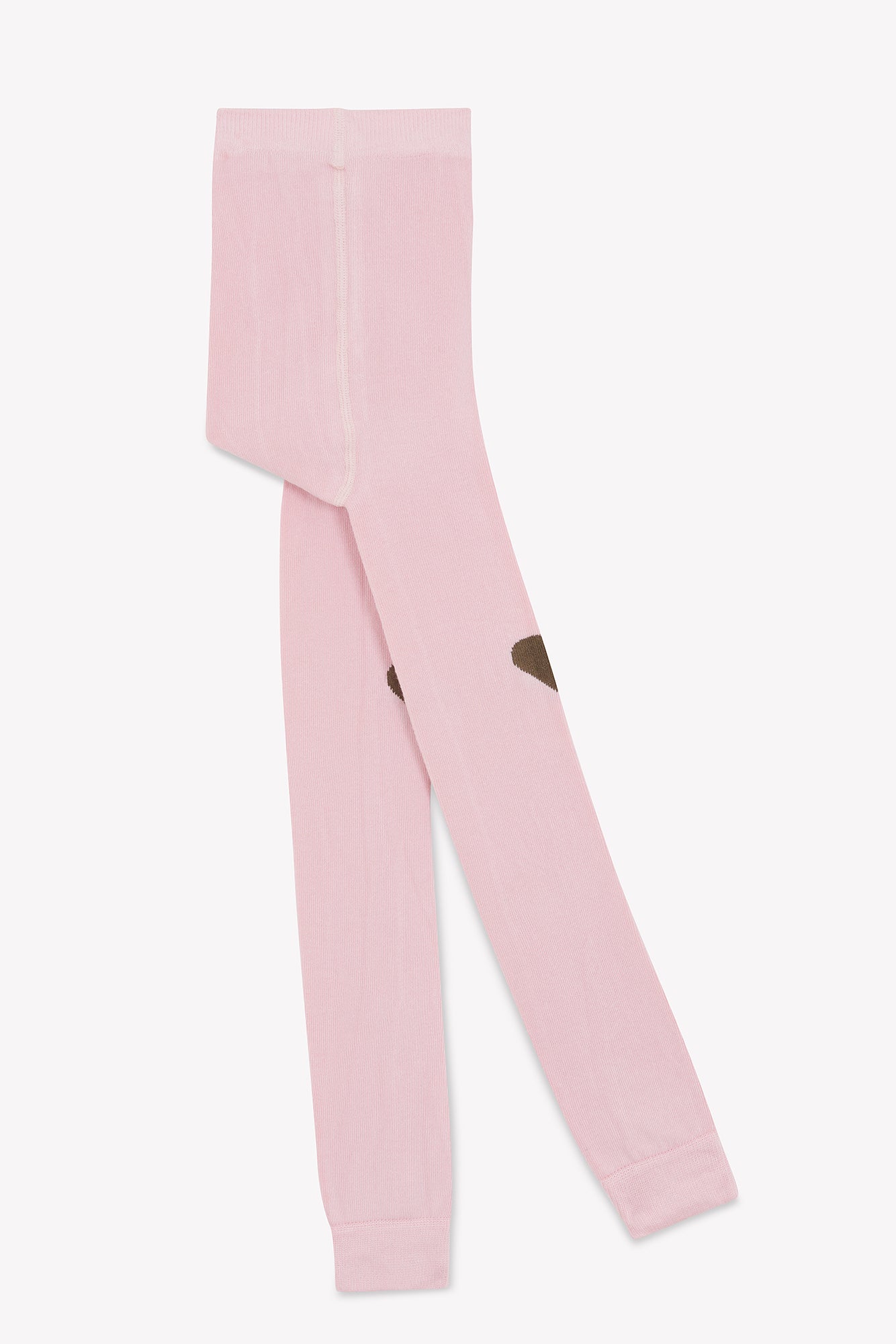 Legging - rose à gros coeurs