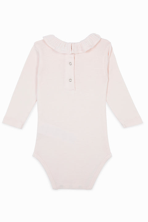 Body - Naissance Colerette rose Bébé coton biologique - Image principale