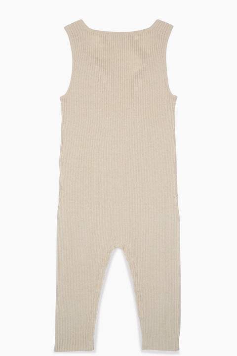 Salopette - naissance beige Bébé en maille - Image principale