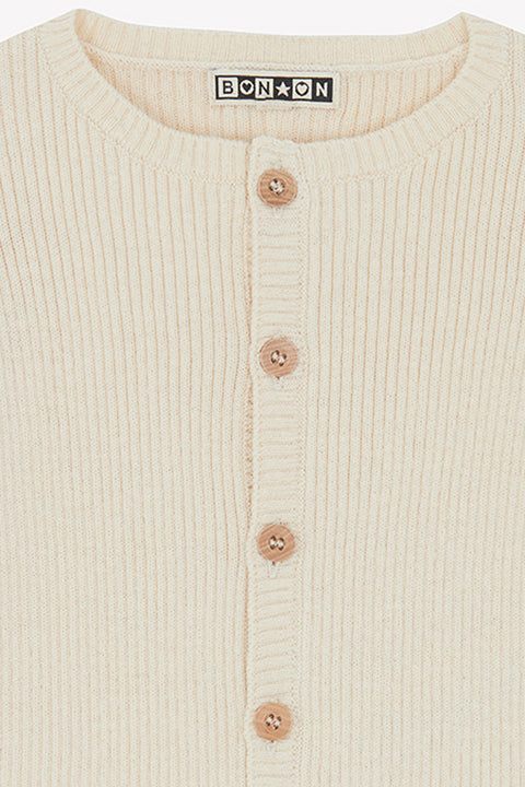 Cardigan - Minot beige Bébé en maille - Image principale