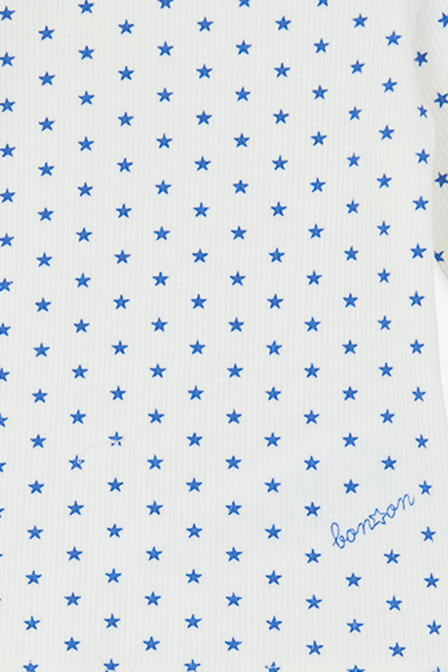 Ensemble - pyjama 2 pièces bleu Bébé en coton imprimé étoiles - Image alternative