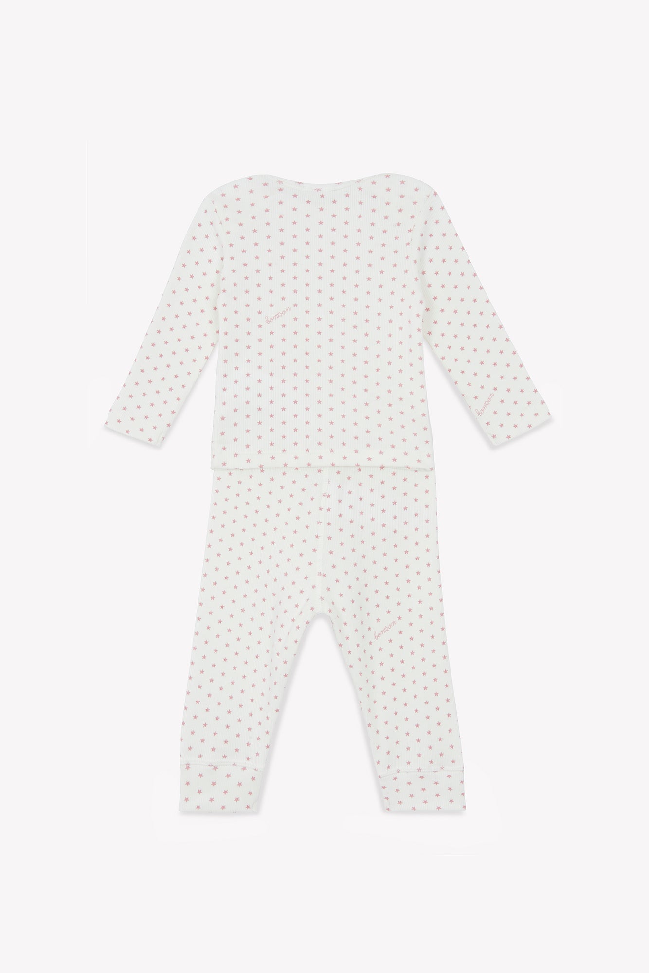 Outfit - Pajamas 2 rooms Pink Baby cotton Print stars