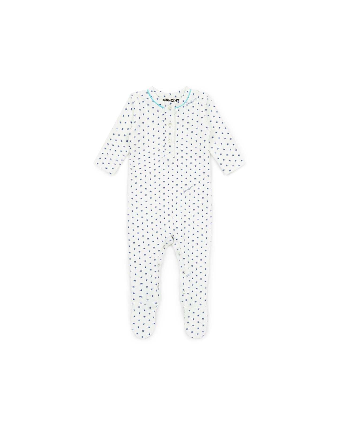Pajamas - Blue Baby Print stars