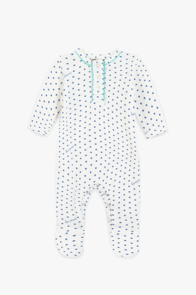 Pyjama - bleu Bébé imprimé étoiles - Image principale