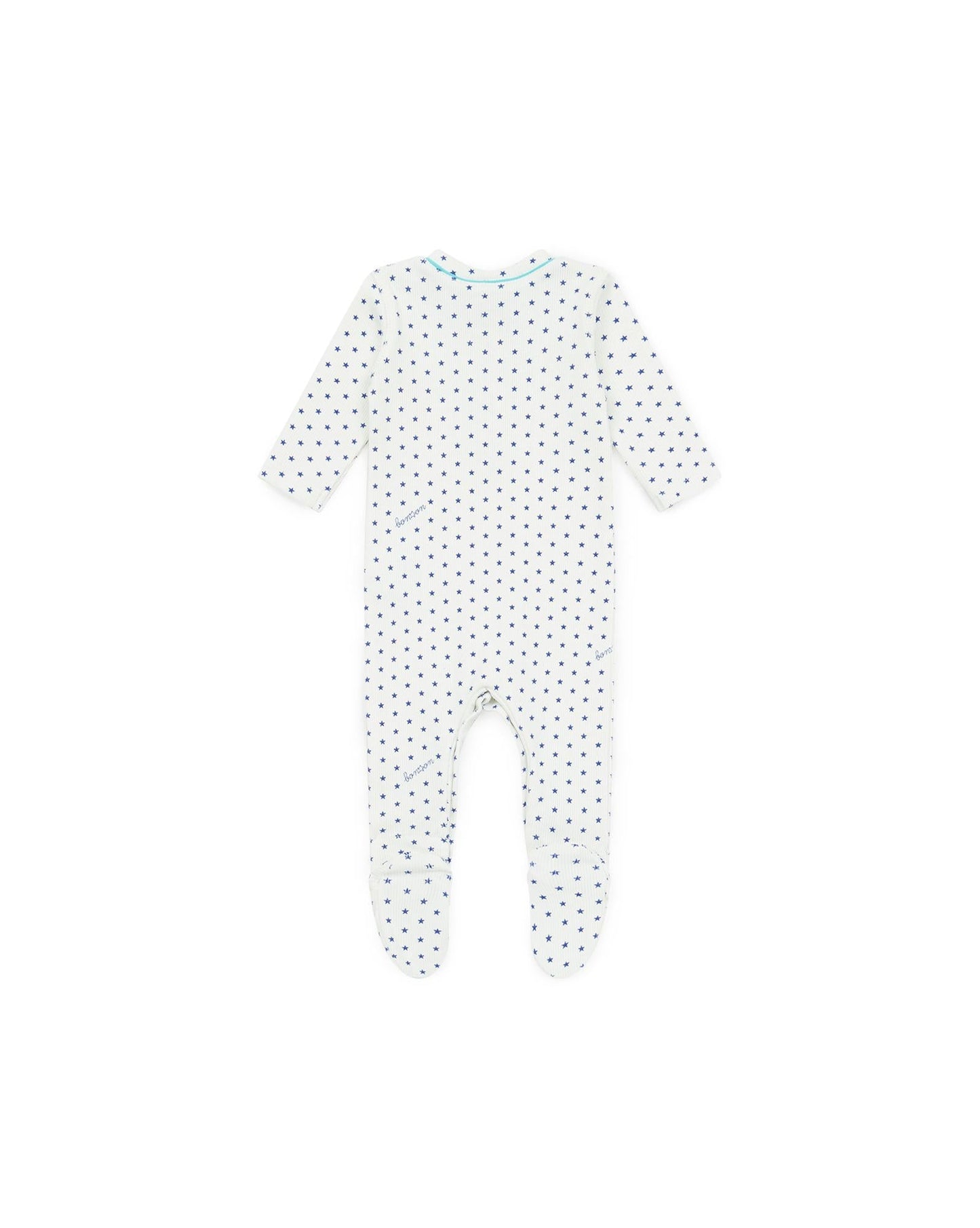 Pajamas - Blue Baby Print stars