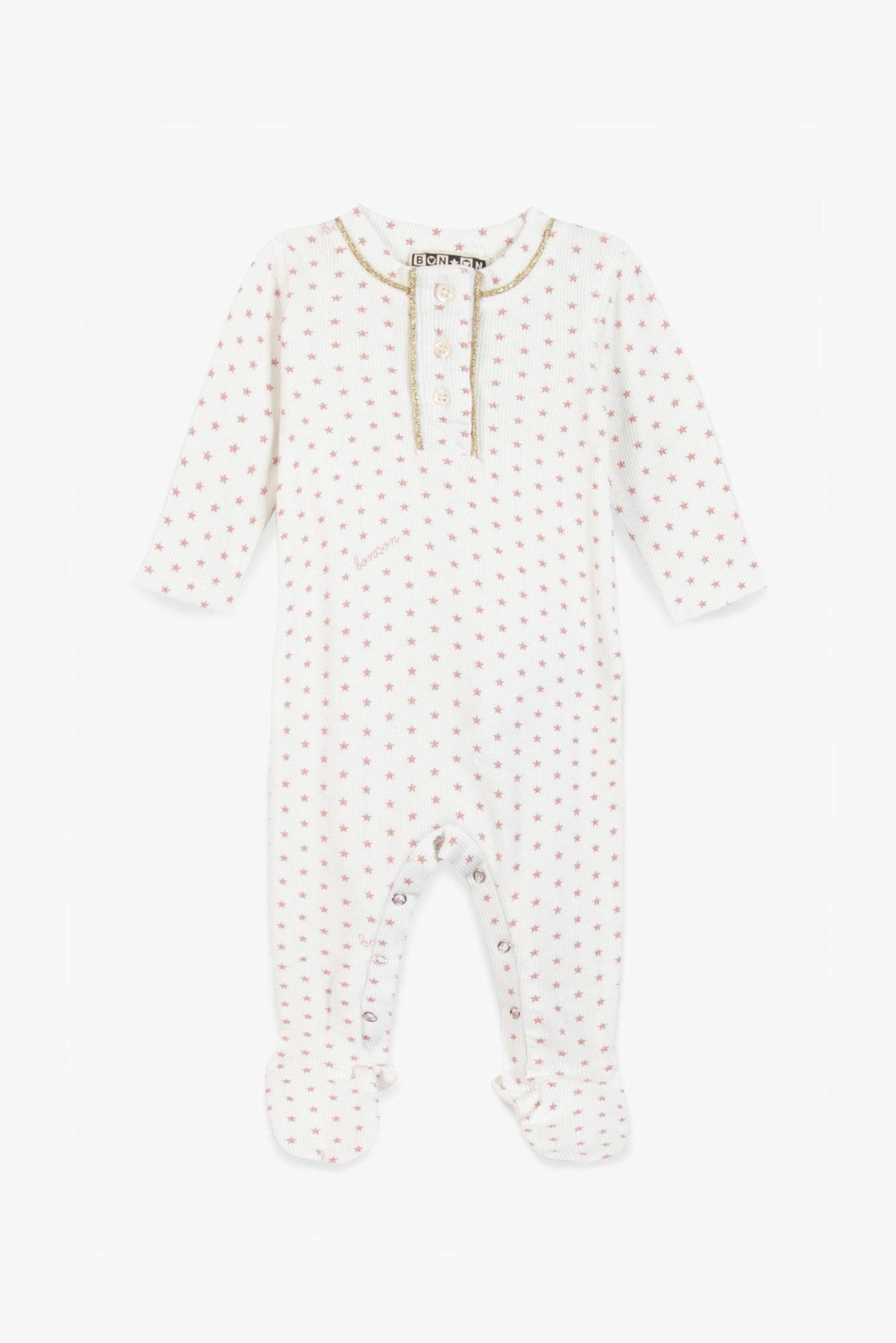 Pajamas - Pink Baby Print stars