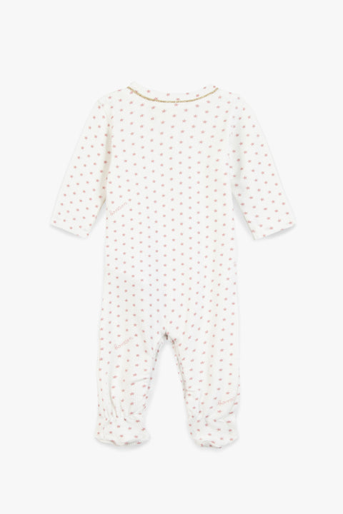 Pyjama - rose Bébé imprimé étoiles - Image principale