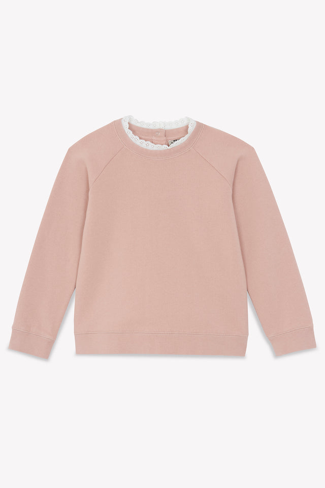 Sweatshirt - Tiliaf Pink In 100% organic cotton - Image principale