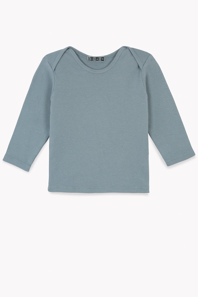 T-shirt - Tina Blue Baby In 100% organic cotton - Image principale