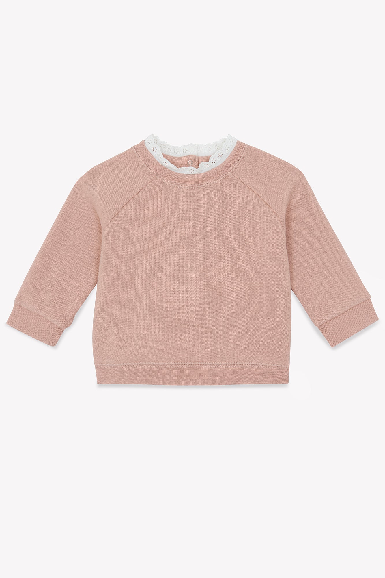 Sweatshirt - Pink Baby In 100% organic cotton