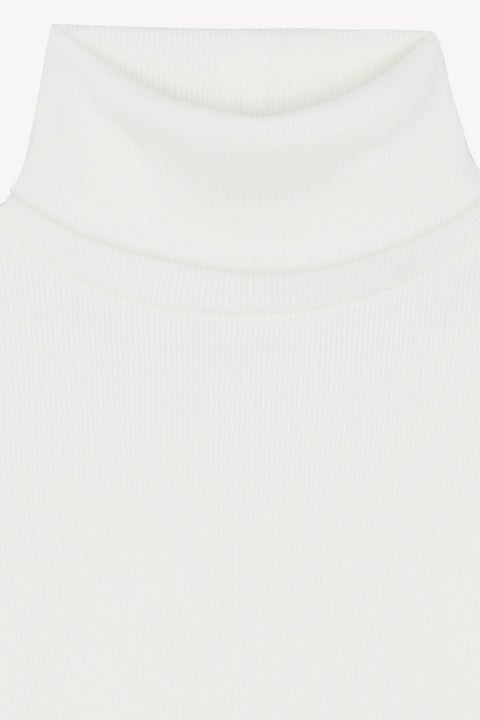 Col - roulé Titou beige en 100% coton biologique - Image principale