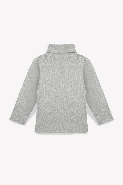 Sous-pull - Titou gris en 100% coton biologique - Image principale