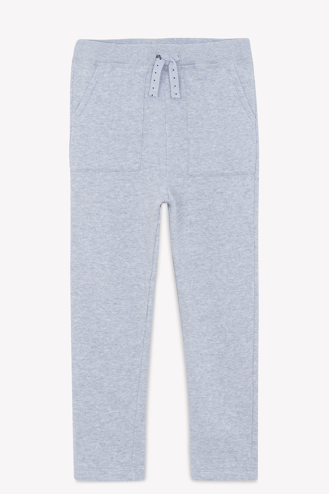 Trousers - Jogging Tiyog Grey In 100% organic cotton - Image principale