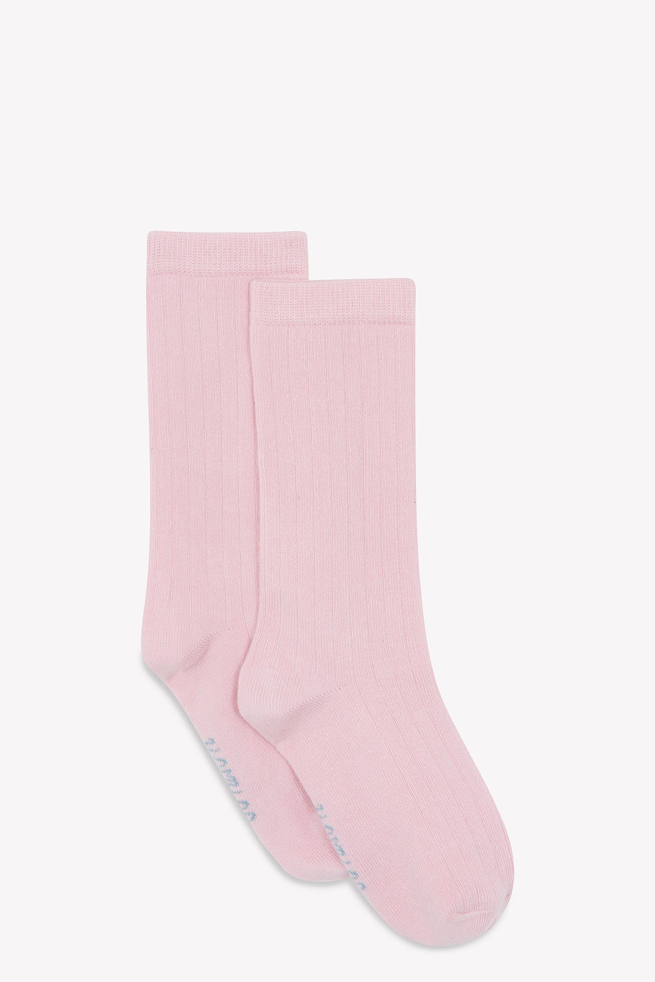 Chaussettes - côtelées unies roses