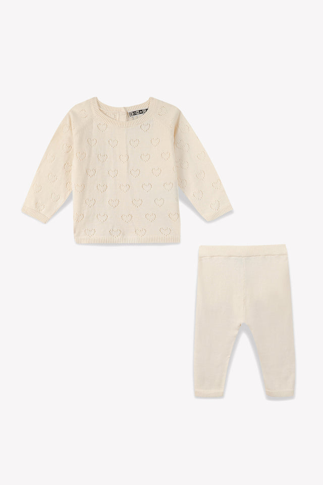 Outfit - heart Newborn Baby Cotton and Cashmere - Image principale