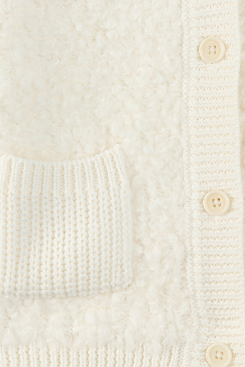 Cardigan - Fille Terry crème - Image principale