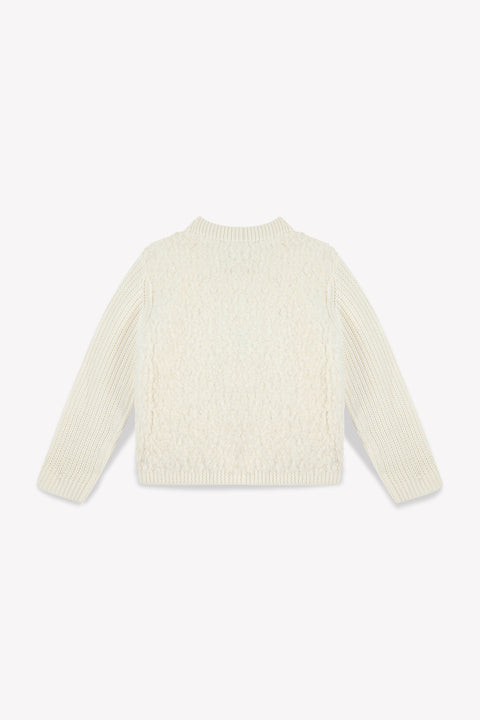 Cardigan - Fille Terry crème - Image principale