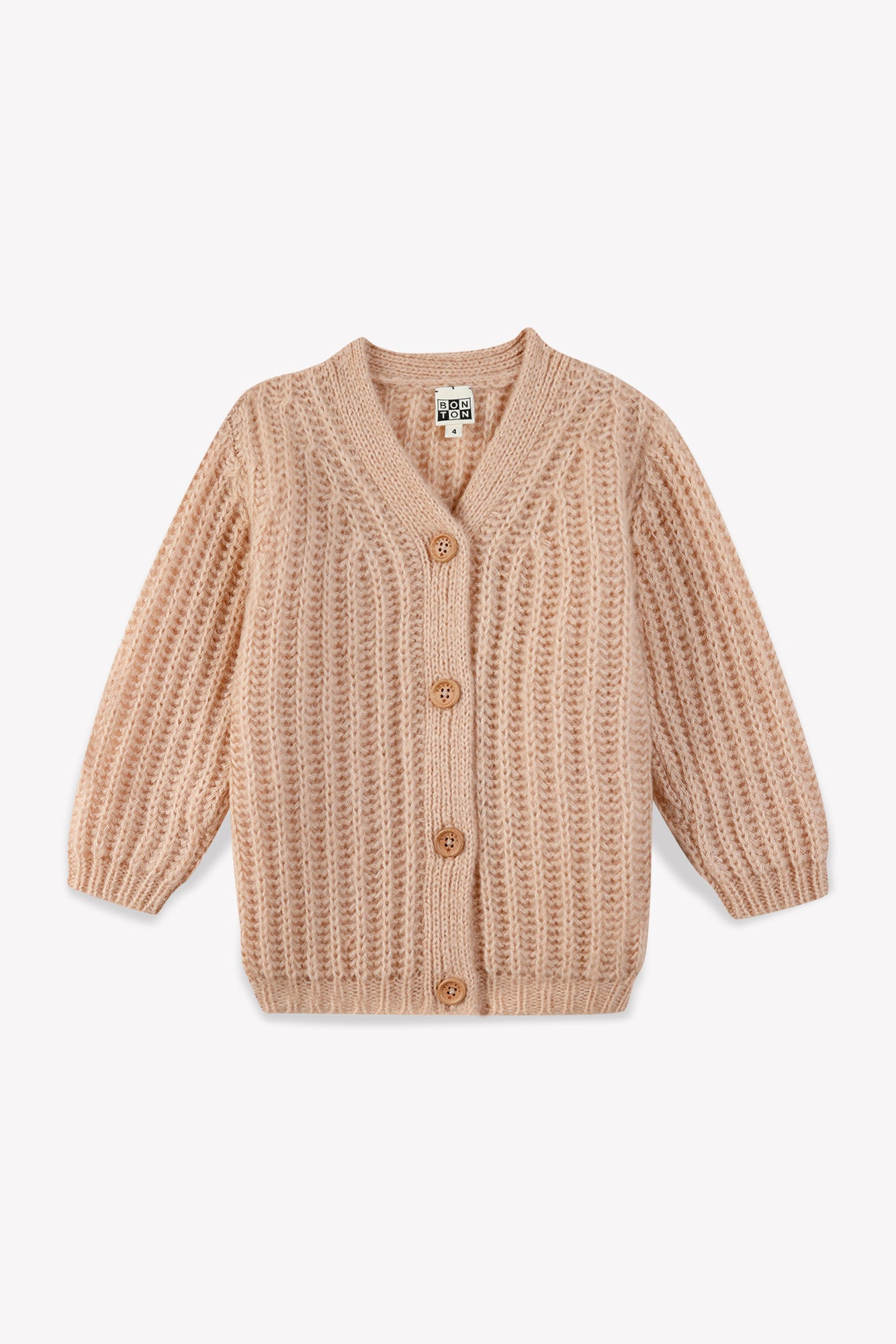 Cardigan - Fille en tricot coton bio