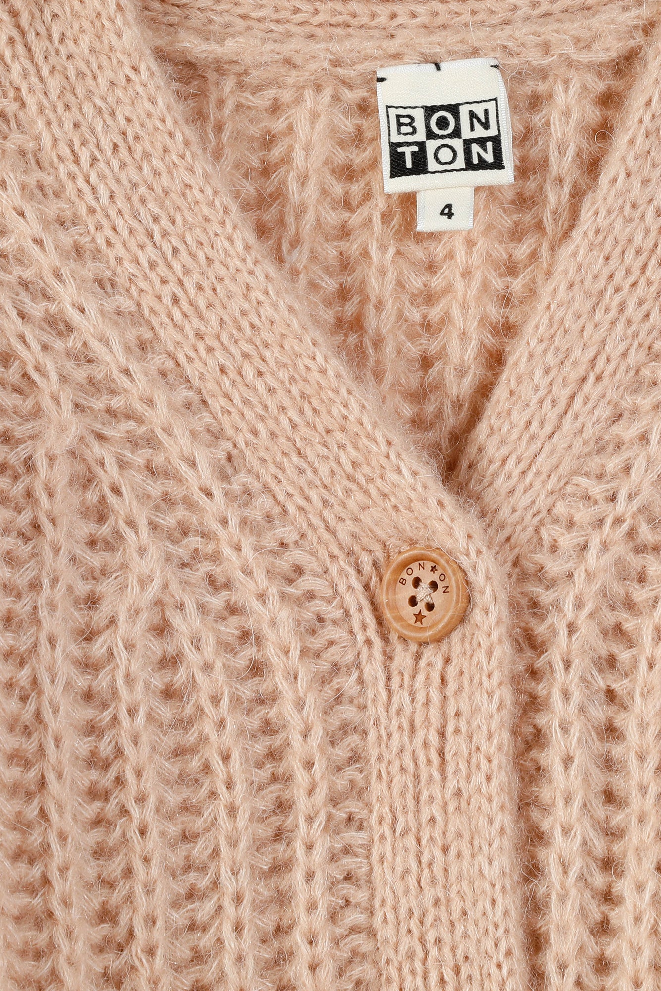 Cardigan - Fille en tricot coton bio