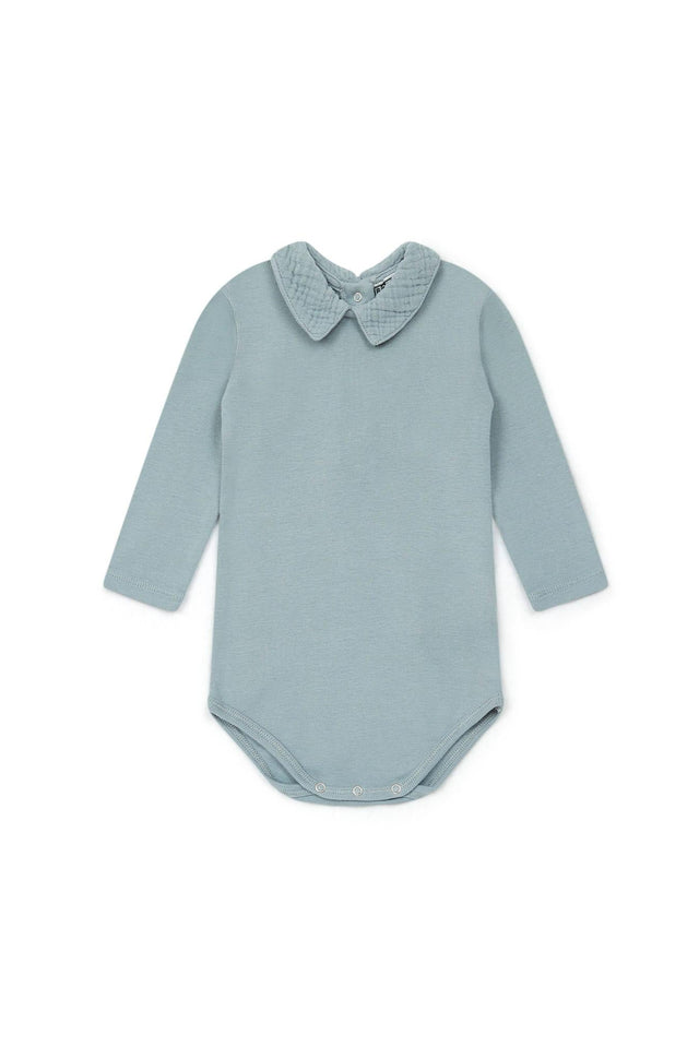 Body - bébé garçon col à revers 100% coton bio - Image principale