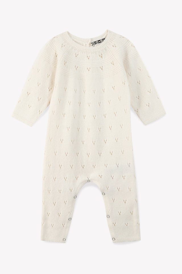 Jumpsuit - Baby openwork detail Wool and cotton - Image principale