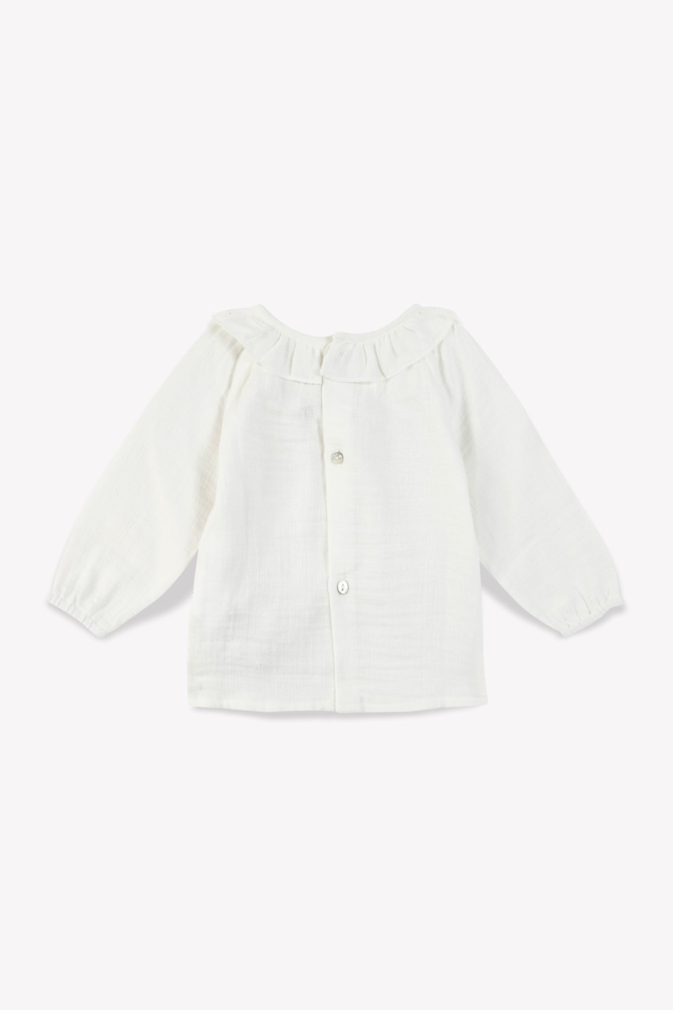 Blouse - Baby Girl Collar 100% steering wheel Organic cotton