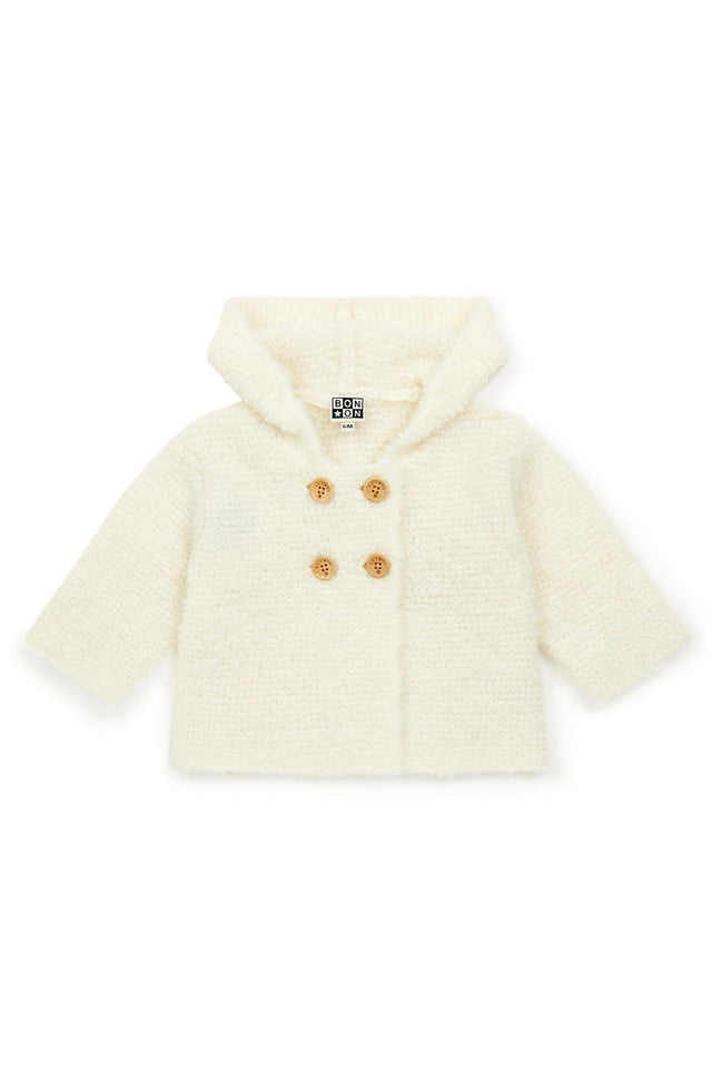 Manteau - croisé bouclette laine mélangée - Image principale