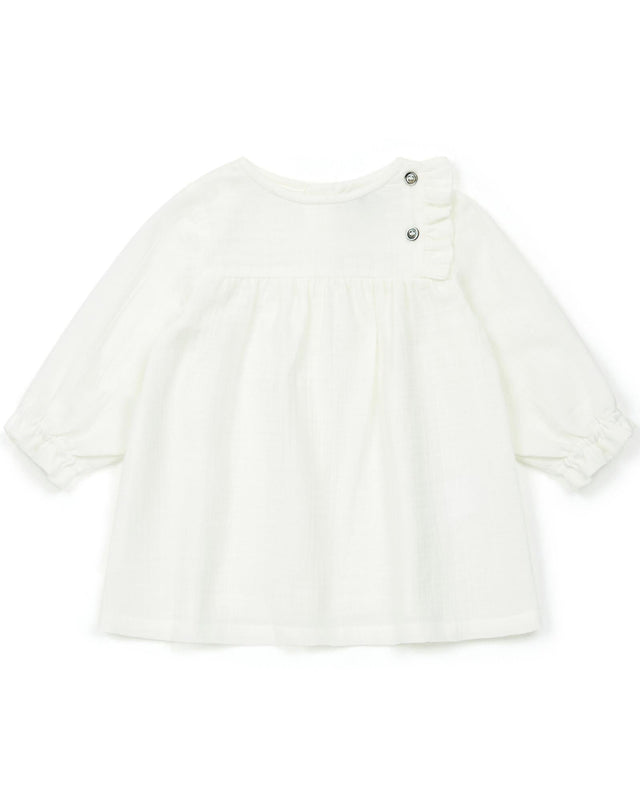 Dress - Pampille CREME Baby in cotton gauze - Image principale