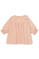 Robe - Pampille rose Bébé en gaze de coton