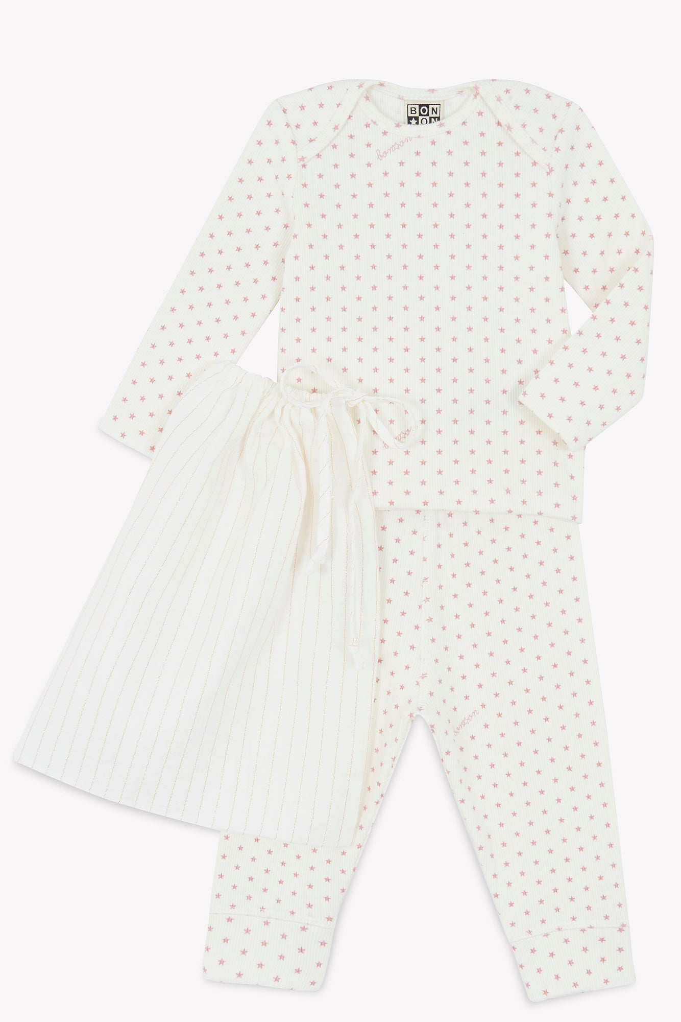 Outfit - Baby cotton Ribbed stars