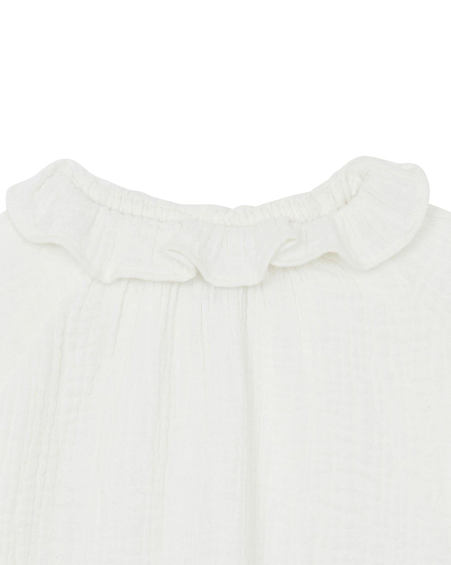 Blouse - Solane beige bébé en en gaze de coton