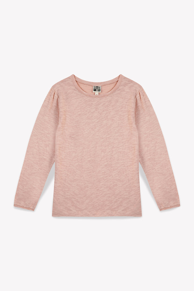 T-shirt - uni rose fille - Image principale