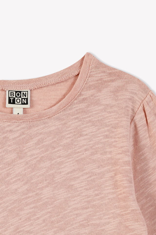 T-shirt - uni rose fille - Image alternative