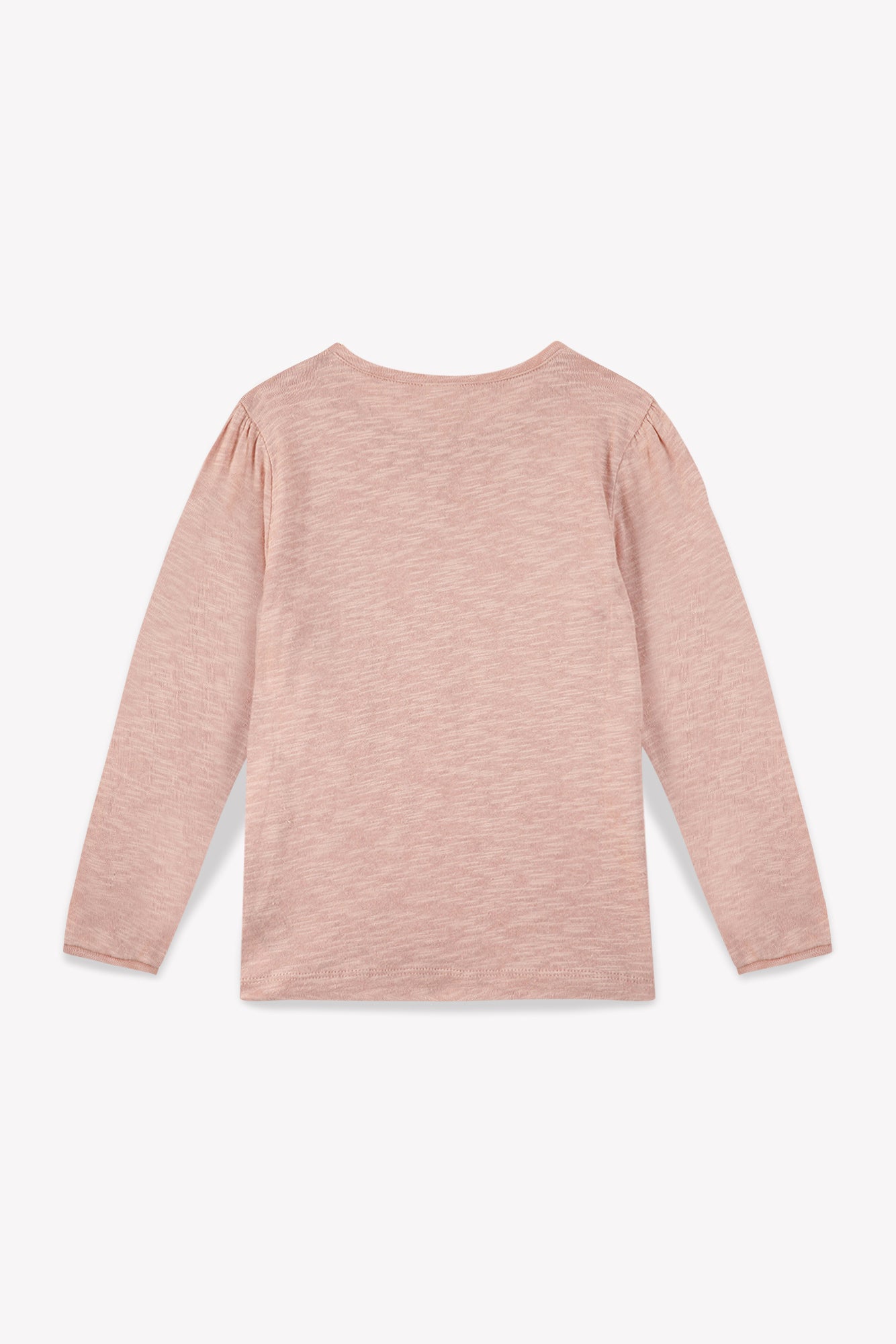 T-shirt - uni rose fille