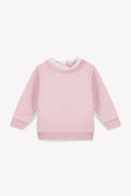 Sweatshirt - Baby Fleece Collar Lace Organic cotton
